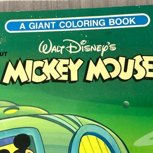 Mickey Mouse, A Giant Coloring Book Walt Disneys Mickey Mouse, Coloring ...
