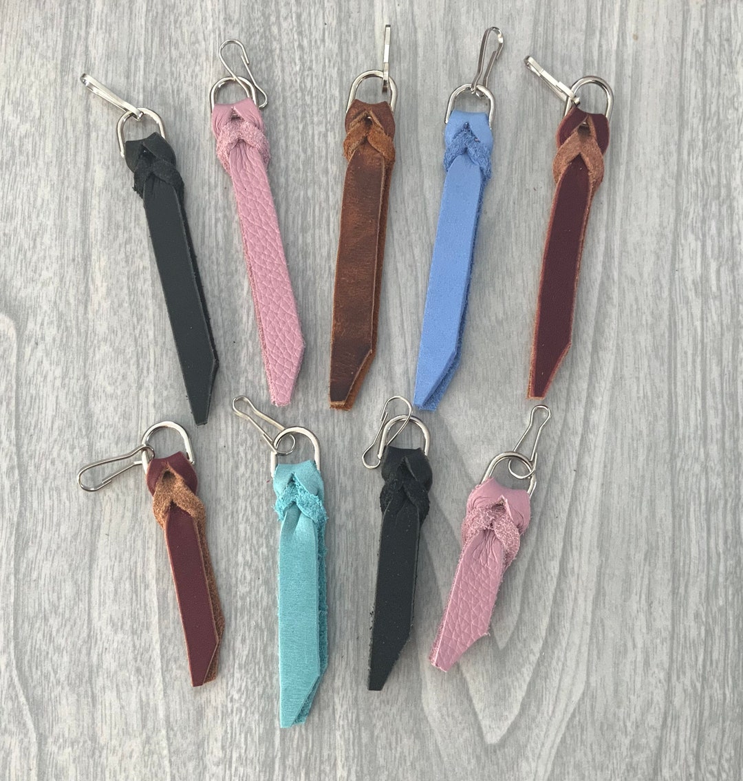 Zipper Pull, Leather Zipper Pull, Purse Zipper Pulls, Coat Zipper Pulls