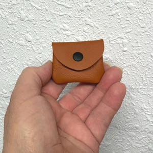Tiny coin purse, teeny coin purse, travel jewelry pouch,teeny ring pouch, leather small ring purse, ring container,collector coin purse