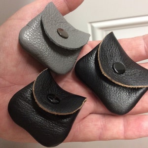 Tiny coin purse, teeny coin purse, teeny ring pouch, leather small ring purse, ring container,collector coin purse,coin pouch for rare coins