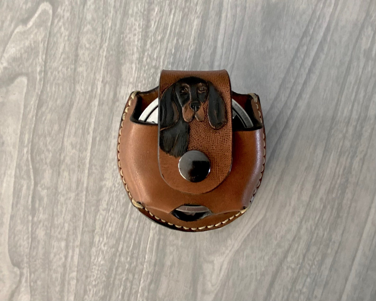 Snuff Case Leather Snuff Case Chewing Tobacco Can Holder Etsy