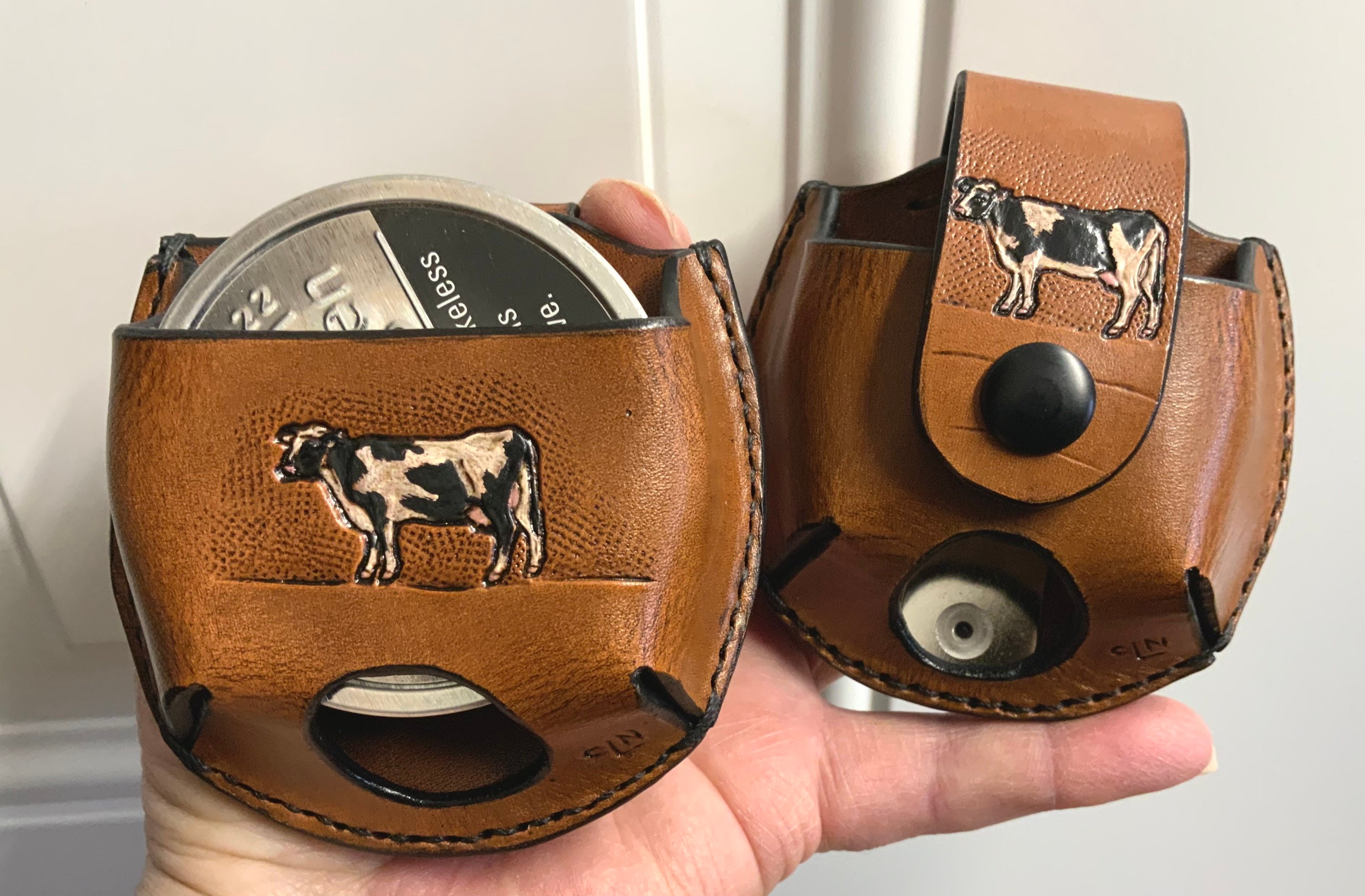 Holstein Cow Snuff Case Farmers Snuff Leather Snuff Can Etsy