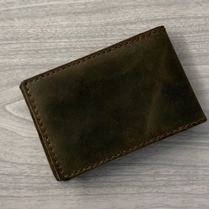 Funda de cuero para bloc de notas, funda para cuaderno de notas pequeño, mini cuaderno de notas, cuaderno de 3” x 5”, Rite in the Rain, cuaderno de notas de 50 a 80 hojas, bolsillo para tarjetas de crédito