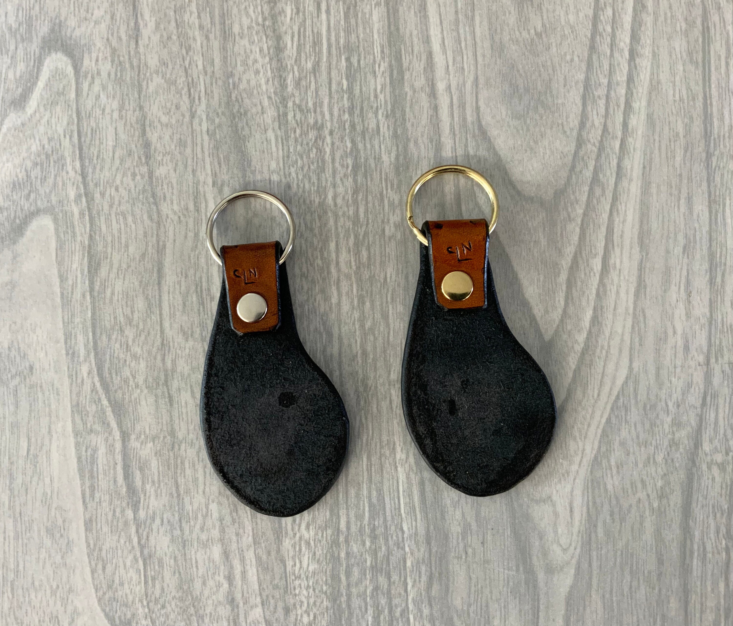 Buffalo Skull Keychain,buffalo Keyfob, Leather Key Fob, Leather Key ...