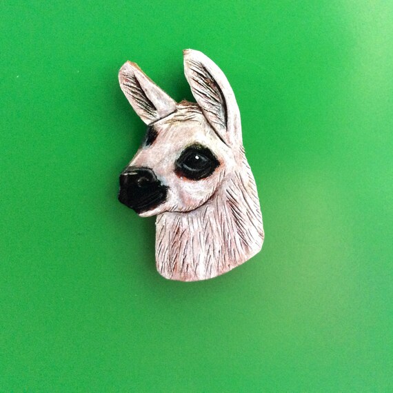 Llama Magnet Llama Refrigerater Magnet Leather Llama Magnet Etsy