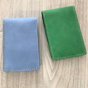 Funda de cuero para bloc de notas, funda para cuaderno de notas pequeño, mini cuaderno de notas, cuaderno de 3” x 5”, funda para cuaderno de notas, cuaderno de notas de 50 a 80 hojas, bolsillo para tarjetas de crédito