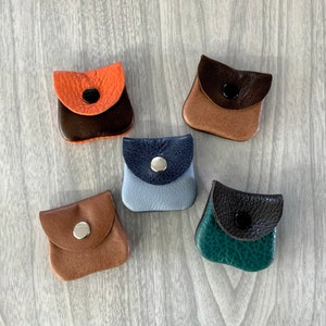 Tiny coin purse, teeny coin purse, teeny ring pouch, small leather ring purse, ring container,collector coin purse,coin pouch for rare coins