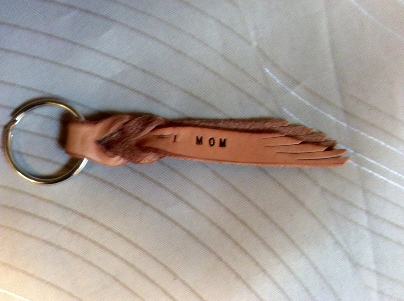 leather braided key fobs Mom keychain,Mom key fob small keyfobs with names names on keyfob Custom key chains braided leather keyholder