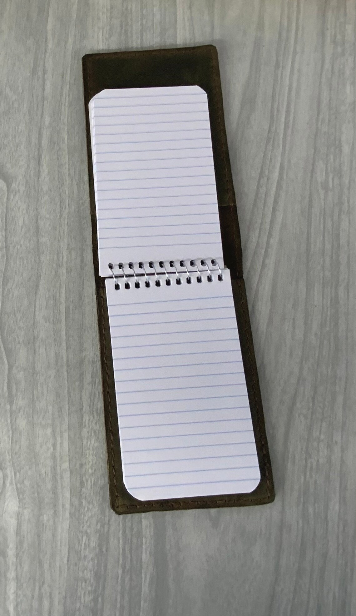 Leather Flip Note Pad Coversmall Memo Book Cover Mini Note Etsy