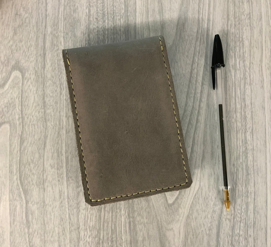 Leather Flip Note Pad Cover,small Memo Book Cover, Mini Note, 3x5