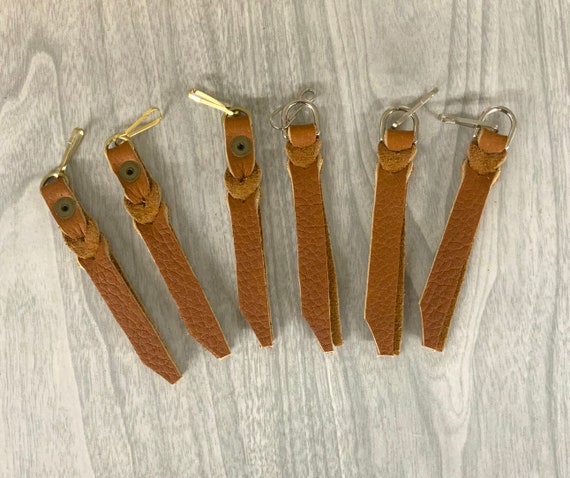 Zipper Pull, Leather Zipper Pull, Purse Zipper Pulls, Coat Zipper Pulls,  Jacket Zipper Pulls, Leather Zipper Pull Tab, Handmade Zipper Pull 