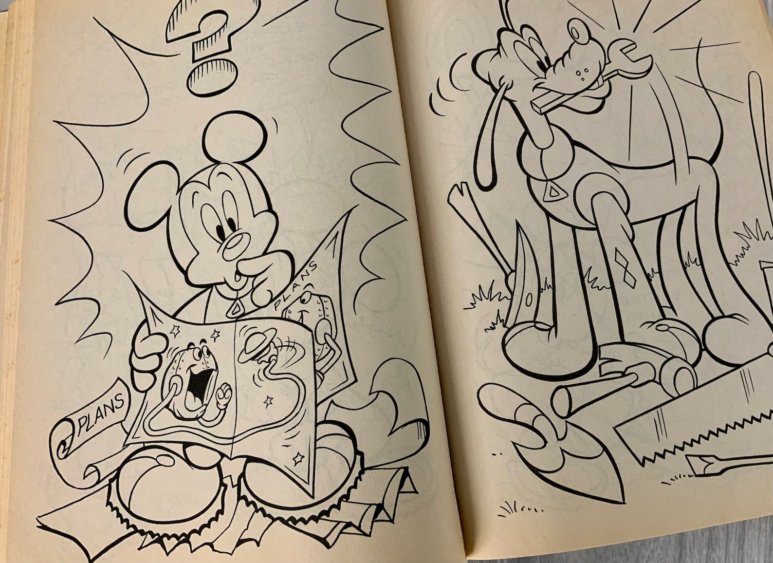 Mickey Mouse A Giant Coloring Book Walt Disneys Mickey Etsy