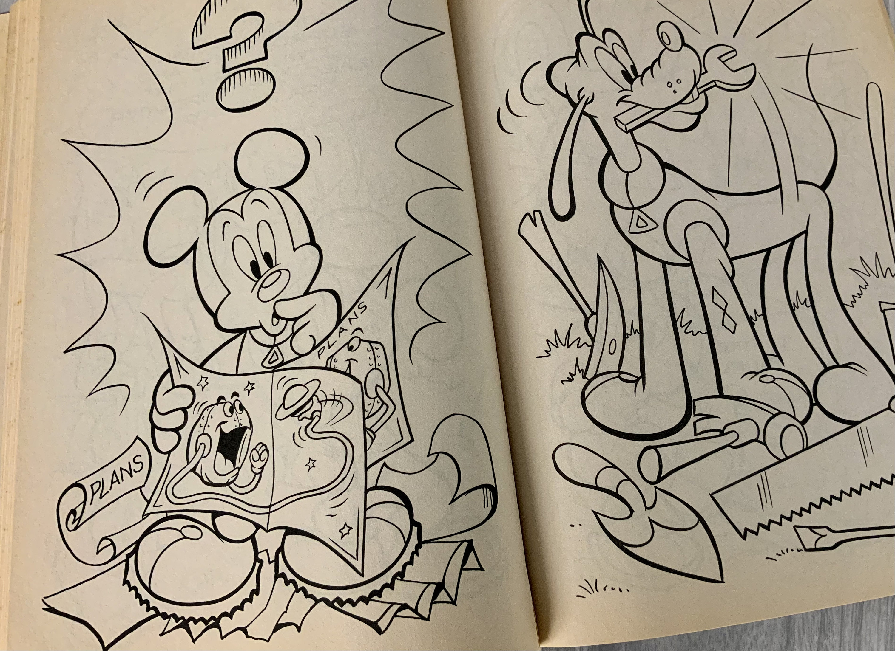 Mickey Mouse A Giant Coloring Book Walt Disneys Mickey - Etsy