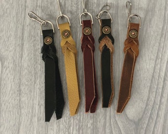 Leather Zipper pull, zipper pull with 12 gauge rivet,purse zipper pull, coat zipper pull, jacket zipper pull, zipper pull tab, handmade pull