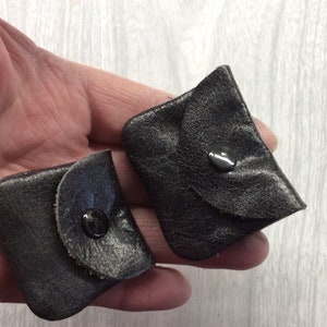 Tiny coin purse, teeny coin purse, teeny ring pouch, leather small ring purse, ring container,collector coin purse, minimalist ring pouch