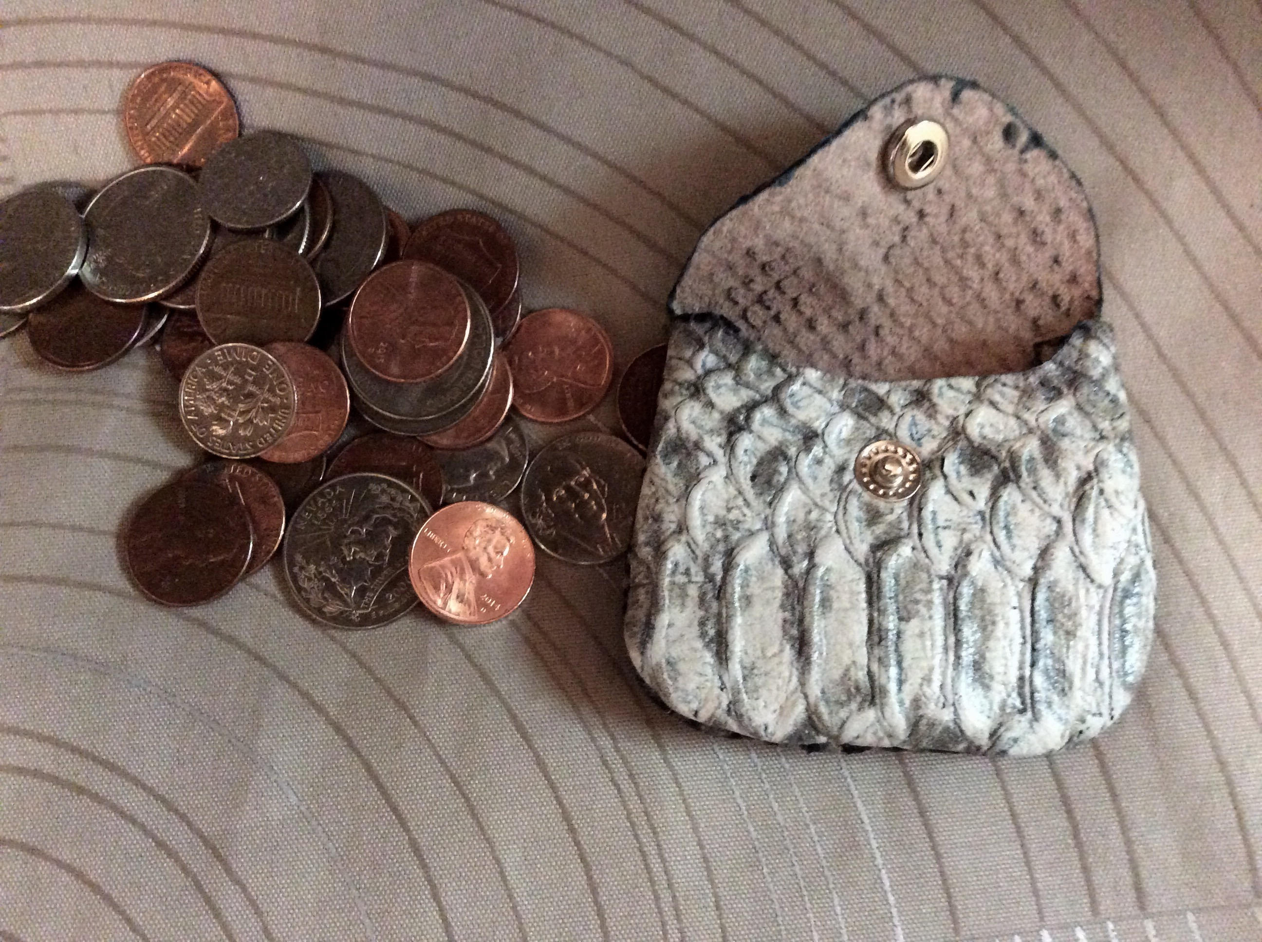 Small Coin Purse, Python Print Coin Purse,tiny Coin Purse, Leather Coin ...