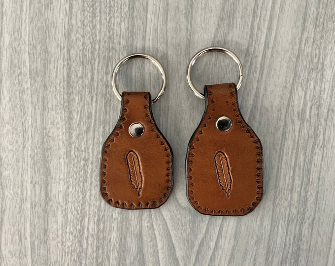 Feather, Feather Key Fob, Feather Key Chain, Feather Key Holder, Nature ...