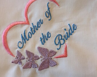 Wedding Hankies - Mother / Father of the Bride 5 styles in mini box