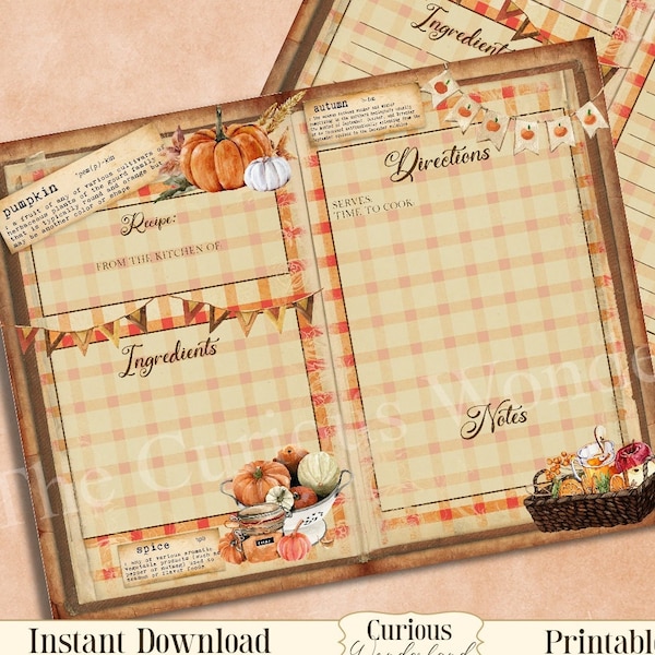 Recipe Cards - Etsy
