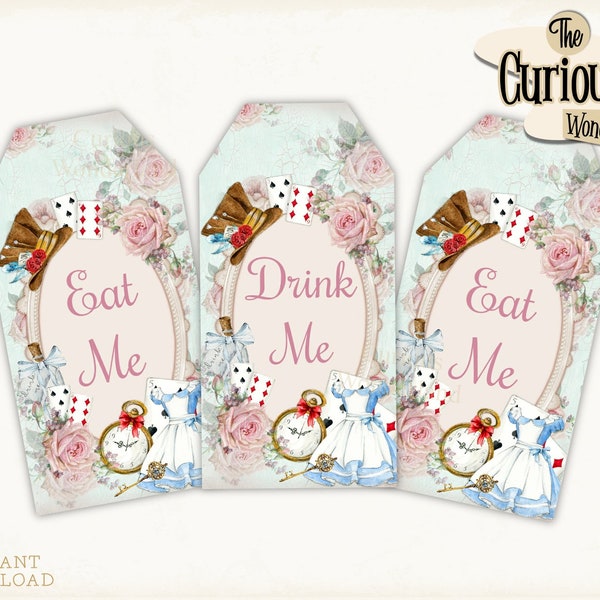 Drink Me Tags - Etsy