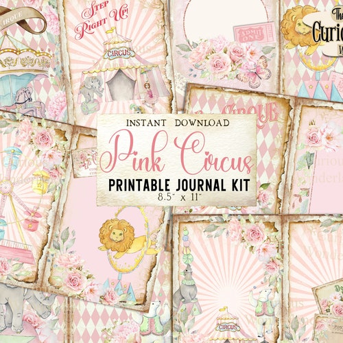 Vintage Circus Junk Journal Printable Kit Digital Collage - Etsy