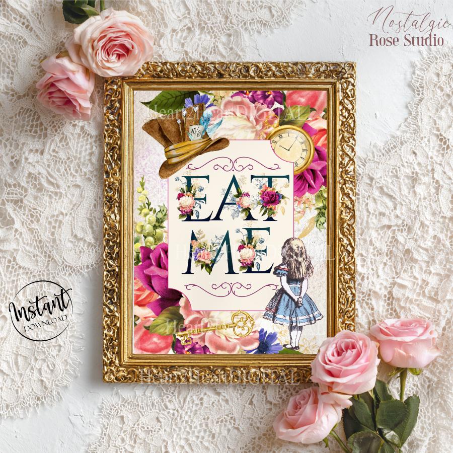 Counted Cross Stitch Kit "Alice In Wonderland: Drink Me" - DIY Hand Embroidery Bookmark For Adults & Kids