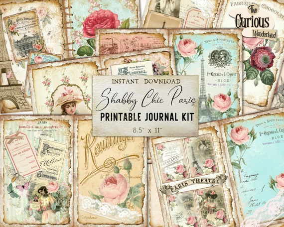 安い ジャンクジャーナル Paris Paris Themed Junk Journal Kit Flip