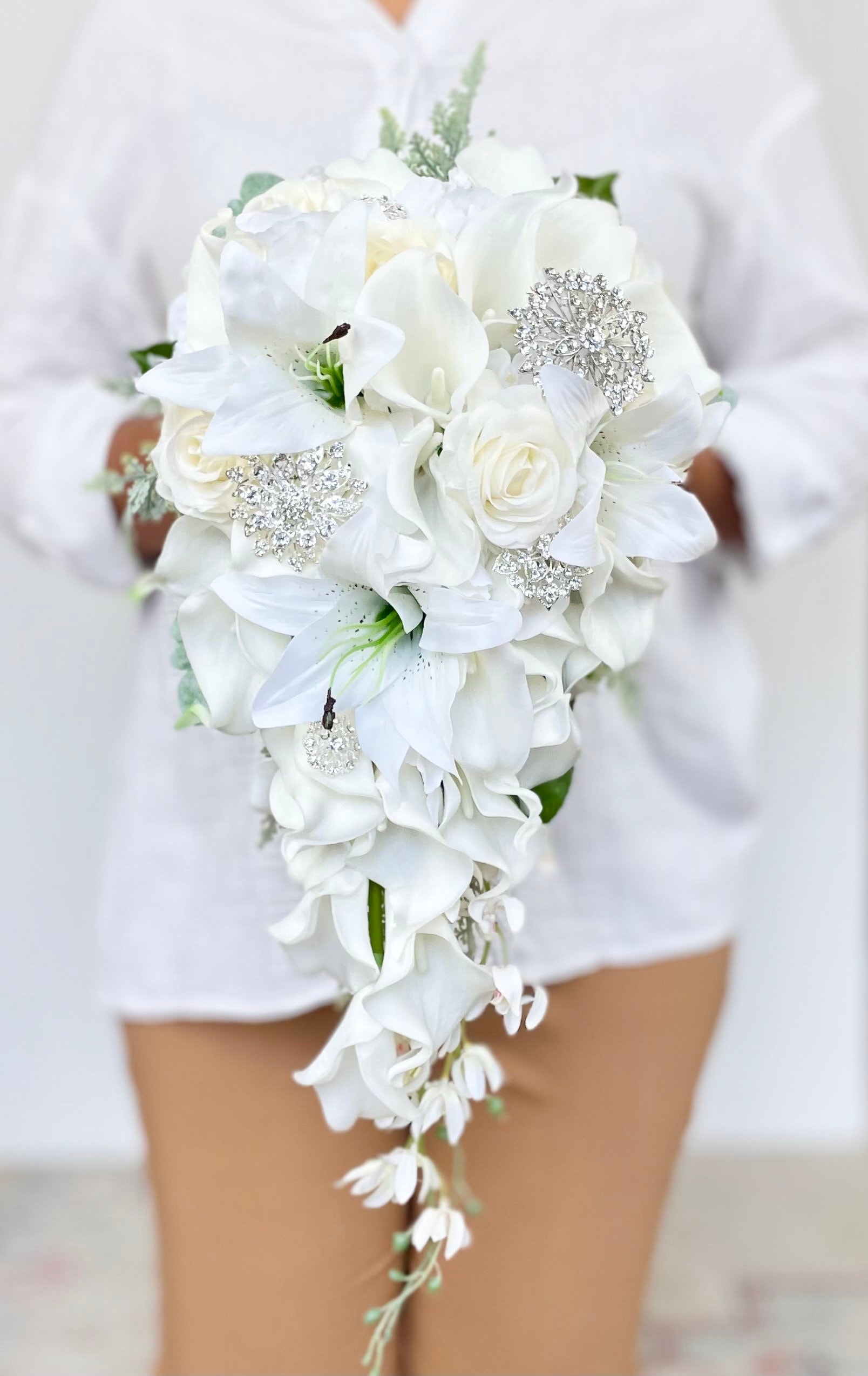 【大判希少本】A Treasury of Bridal Bouquet Amazon.com: Serwalin 11 Inch Wedding Bouquets for Bride