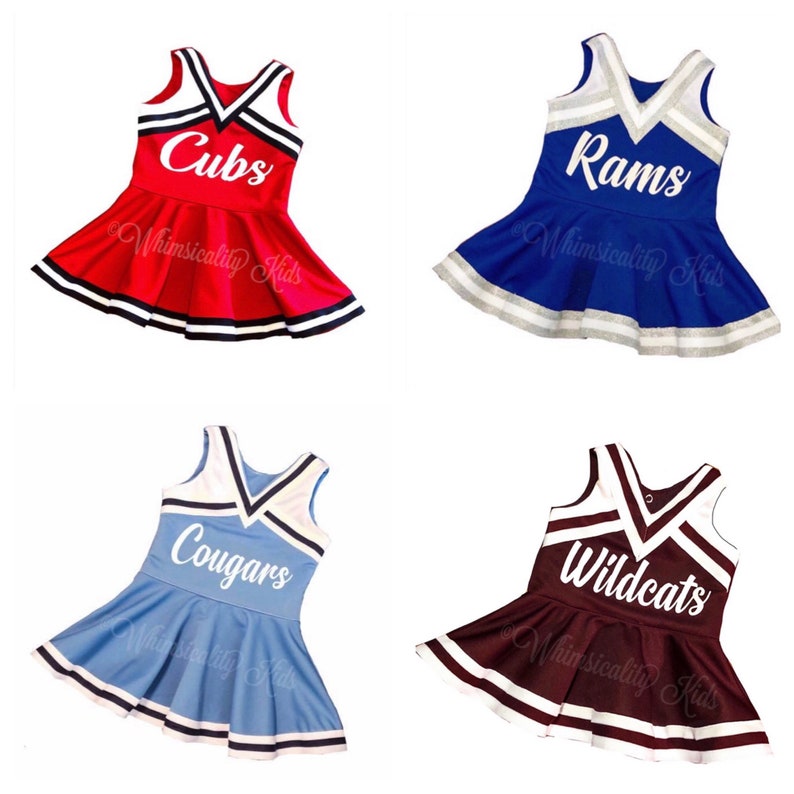 Cheer Uniform Kids Cheer Costume Custom Cheerleading Etsy
