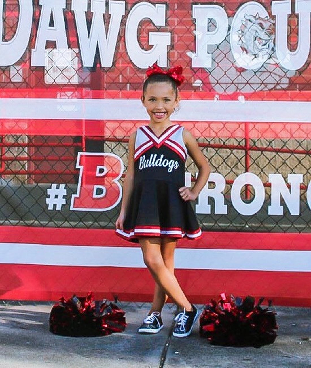 Cheer Uniform Kids Cheer Costume Custom Cheerleading Etsy