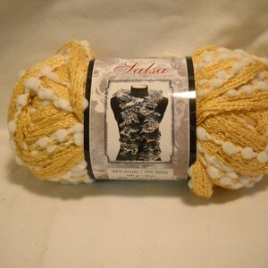 Ice Yarns Salsa Scarf Yarn Buttercup/White