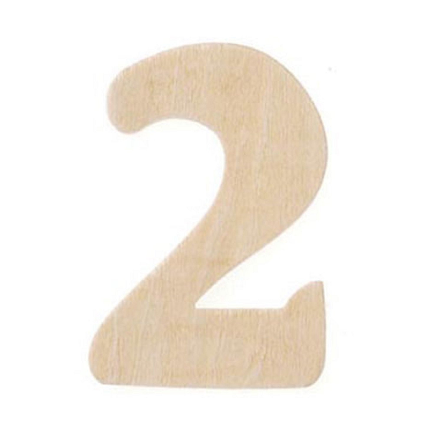 3 Inch Wood Number 