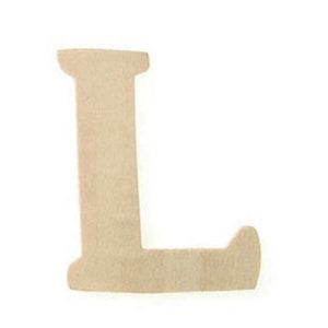 3 inch wood letter &quot;L&quot; Darice Unfinished
