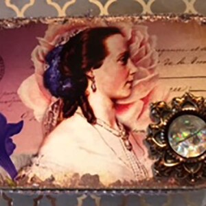 Beautiful Happiness OOAK Altered gift tin