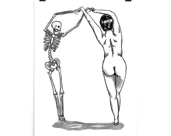 Dancing with Death Poster Print
