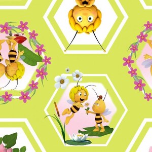 BEE MAYA license cotton jersey fabric by Half Yard is Cotton Jersey Fabric with Digital print.