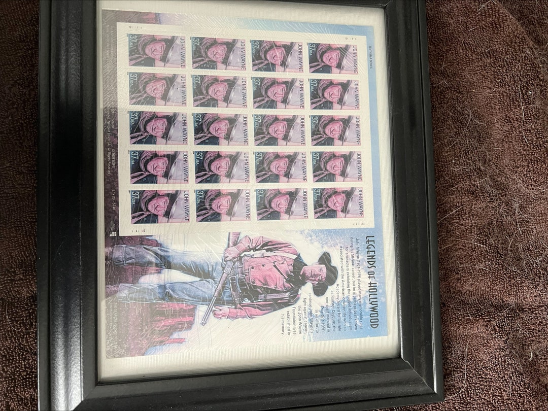 John Wayne Stamp Collector Etsy