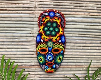 Vendedor de Estados Unidos-Juego de 4 México Indígena Arte Huichol Cushion Covers Living Accents