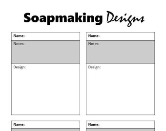 Soapmaking Design Planner
