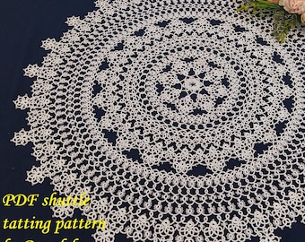 Renulek’s Spring Doily 2026” Wiosna2026 PDF Original Shuttle Tatting Pattern by Renulek. Instant Digital Download. schemat frywolitki