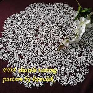 Doily Spring2025” PDF Original Orginal Schiffchen (Sternchen) Tarnmuster von Renulek. Sofortiger digitaler Download. Occhi sich selbst beschenken. schema frywolitki