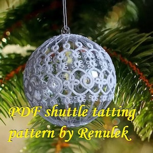 Bubble 3D–6‘PDF Original Shuttle Tatting Pattern. Instant Digital Download. Tatting yourself. xmas gift. schemat frywolitki.