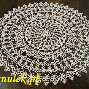 Deckchen Spring2018 PDF Original Shuttle Tatting Muster von Renulek. Sofortiger digitaler Download. Tatting selbst Geschenk. Spitze Serviette. Bild 2