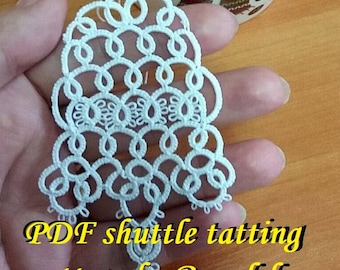 Bell1’ RENULEK Original Shuttle Tatting Pattern by Renulek Instant Digital Download. Schemat frywolitki
