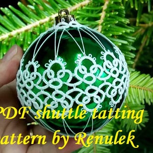 Bubble 3D–2‘PDF Original Shuttle Tatting Pattern. Instant Digital Download. Tatting yourself. xmas gift. schemat frywolitki.