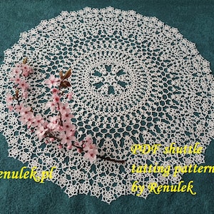 Doily Spring2022” Wiosna2022 PDF Original Shuttle Tatting Pattern by Renulek. Instant Digital Download. Tatting yourself gift. frywolitki