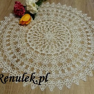 Deckchen Spring2018 PDF Original Shuttle Tatting Muster von Renulek. Sofortiger digitaler Download. Tatting selbst Geschenk. Spitze Serviette. Bild 4