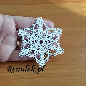 Star MILAPDF Original Shuttle Tatting Pattern. Instant Digital Download. Tatting yourself. xmas gift. schemat frywolitki. image 2