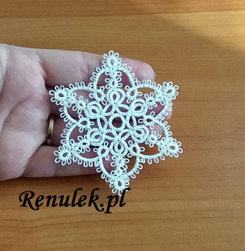 Star MILAPDF Original Shuttle Tatting Pattern. Instant Digital Download. Tatting yourself. xmas gift. schemat frywolitki. image 2