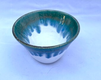 Bowl, pottery bowl, handmade pottery bowl, blue bowl, blue pottery bowl,  pottery decor, blue handmade pottery bowl, candy dish